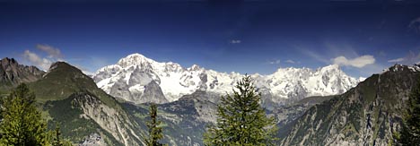 Mont Blanc z italsk strany
