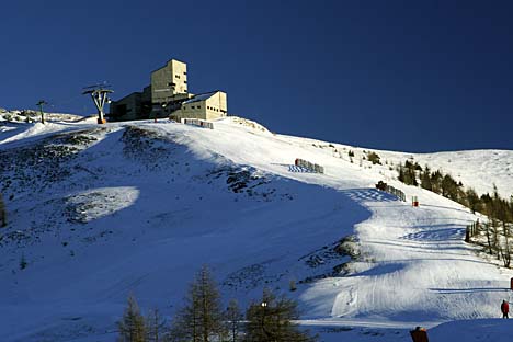Horní stanice kabinkové lanovky Kaiserburgbahn II.