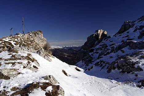 Vrchol Kaiserburg 2055 m