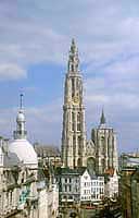 Zvonice katedrly v Antwerpch