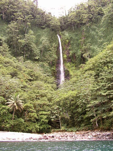 Isla Del Coco, Kostarika, vodopád