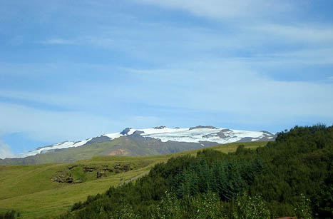 Eyjafjallajökull v čase klidu