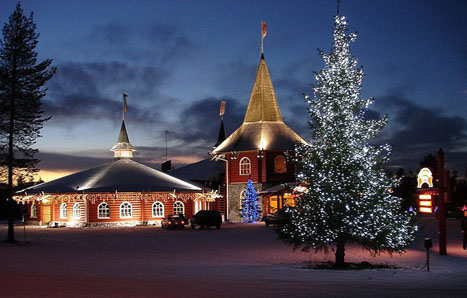 Vesnice Santa Clause u Rovaniemi