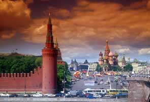 Rudé náměstí od řeky Moskvy